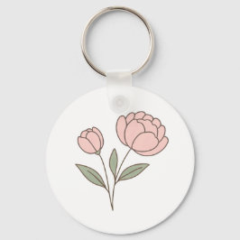 Llavero Wonky Zoo Peonies Keychain