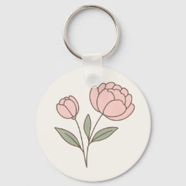 Llavero Wonky Zoo Peonies Keychain