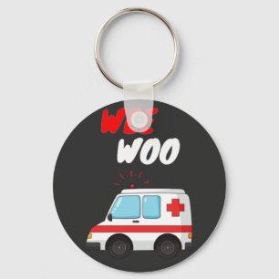 Llavero Woo Ambulance AMR. Funny EMS EMT Regalo paramédic