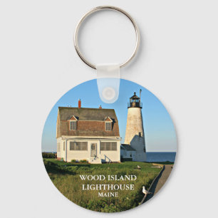 Llavero Wood Island Lighthouse Maine Keychain