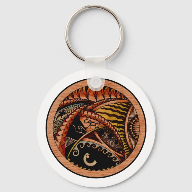 Llavero Wood Tattoo (Anverso)