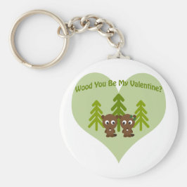 Llavero Wood You Be My Valentine