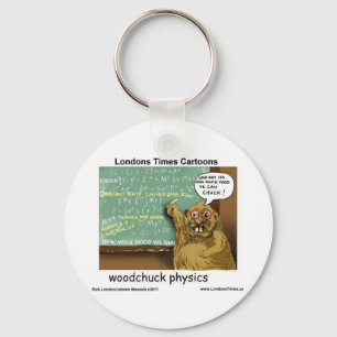Llavero Woodchuck Physics Graciosos Regalos Tees Mugs & Ca