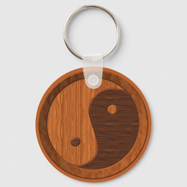 Llavero Wooden Yin Yang (Anverso)