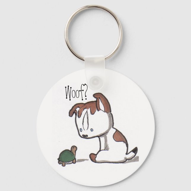 Llavero ¿Woof? ¡Keychain de Cachorro! (Anverso)
