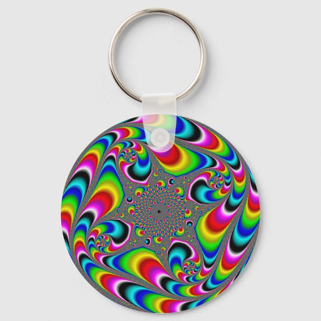 Llavero Woooo Mandelbrot Fractal (Anverso)