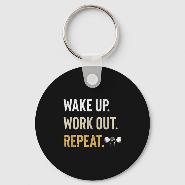 Llavero Workou Wake Up Insrational And Motivational Gym Gi (Anverso)