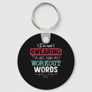Llavero Workout Words Divertido Chiste Divertido Gimnasio