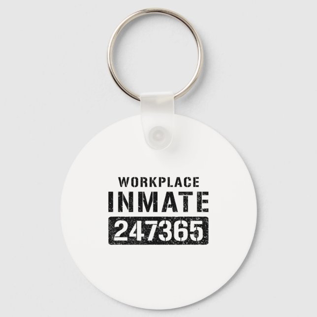 Llavero Workplace Worker Prisoner Inmate Halloween Costume (Anverso)