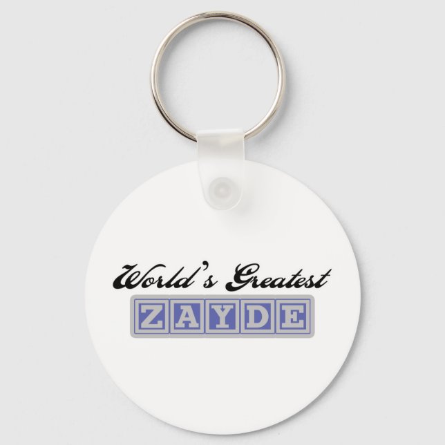 Llavero World's Greatest Zayde (Anverso)