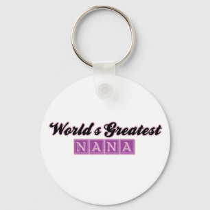 Llavero World' s la Nana más grande (púrpura)