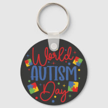 World Autism Awareness Day Colorful Puzzle Piece