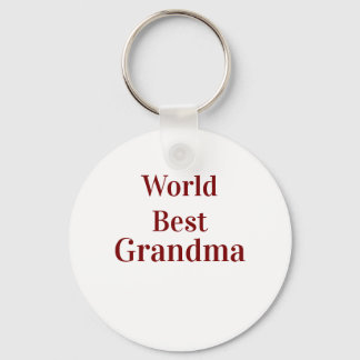Llavero World best Grandma grandmother grandparents pink n
