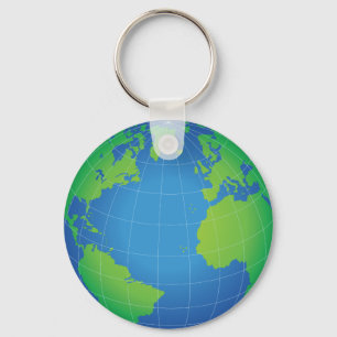 Llavero World Globe Map