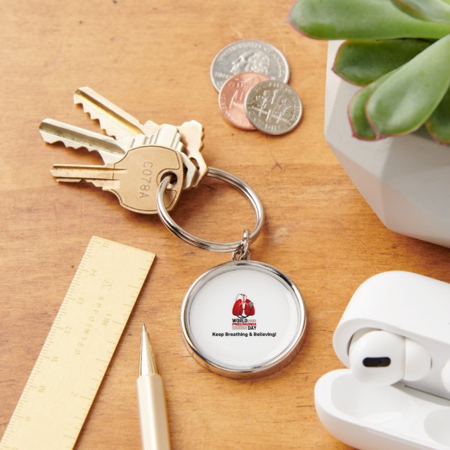 Llavero World Pneumonia Day - Keep Breathing  (Escritorio )