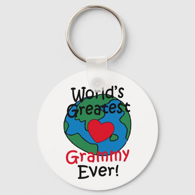 Llavero World’s Greatest Grammy Heart (Anverso)