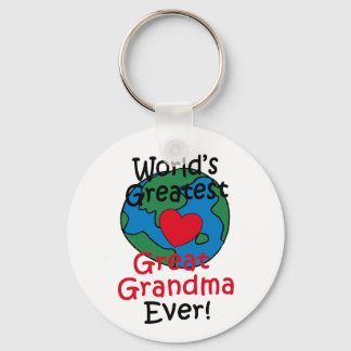 Llavero World’s Greatest Great Grandma Heart
