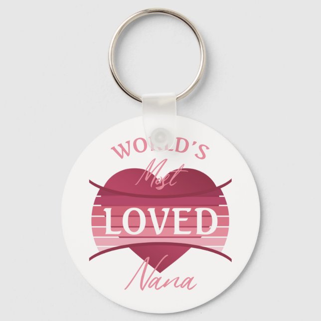 Llavero World’s Most Loved Nana (Anverso)