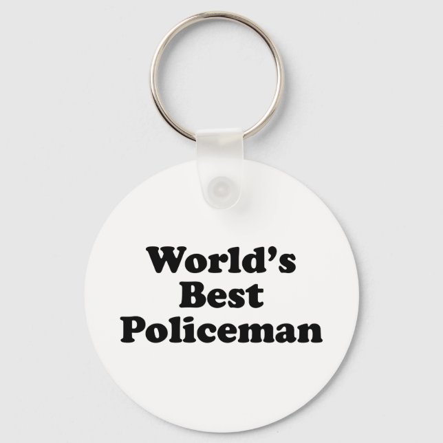 Llavero World's Best Policeman (Anverso)