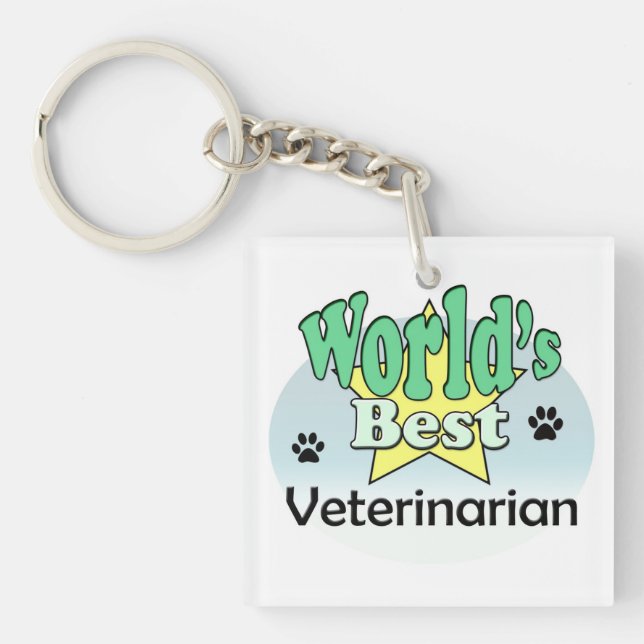 Llavero World's best Veterinarian (Frente)
