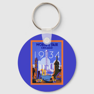 Llavero World's Fair Chicago 1934 ~ Vintage Travel