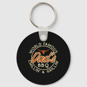 Llavero Worlds Famous Dads Bbq Grillin Barbecue Padres Da
