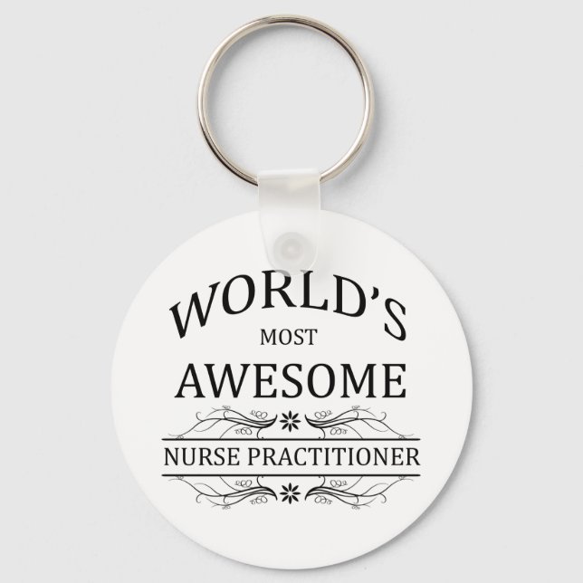 Llavero World's Most Awesome Nurse Practitioner (Anverso)