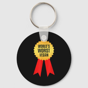 Llavero Worlds Worst Vegan