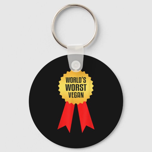 Llavero Worlds Worst Vegan (Anverso)
