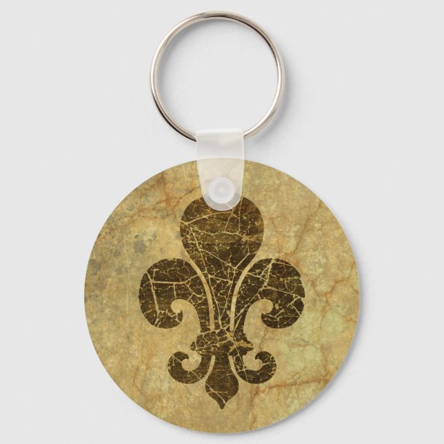 Llavero Worn Fleur De Lis (Anverso)