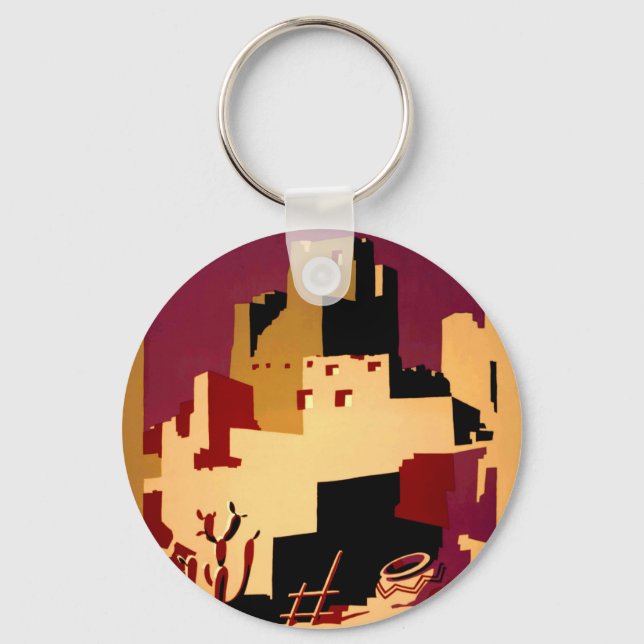 Llavero WPA del Suroeste del Pueblo WPA Nacional (Anverso)