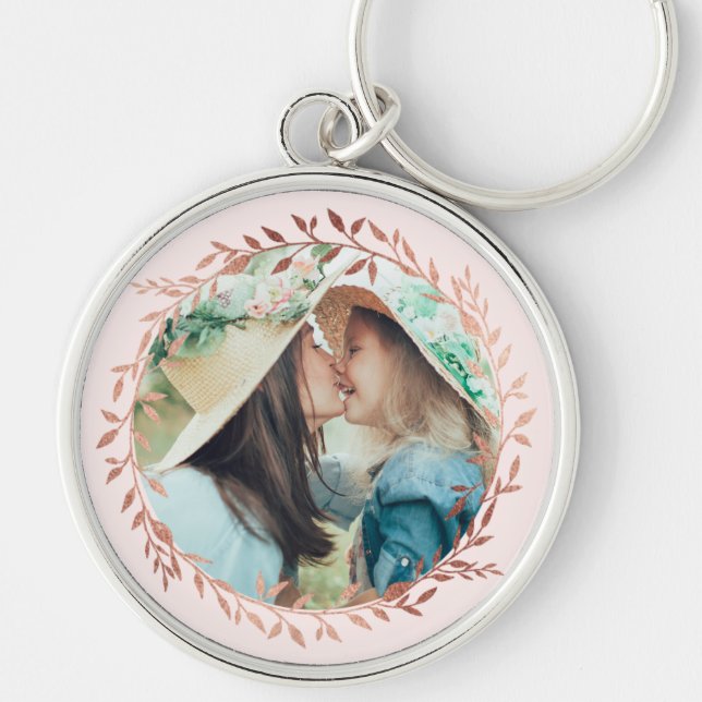 Llavero Wreath de oro Rosa (Frente)