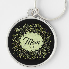 Llavero Wreath verde, Doily with Mom Keychain