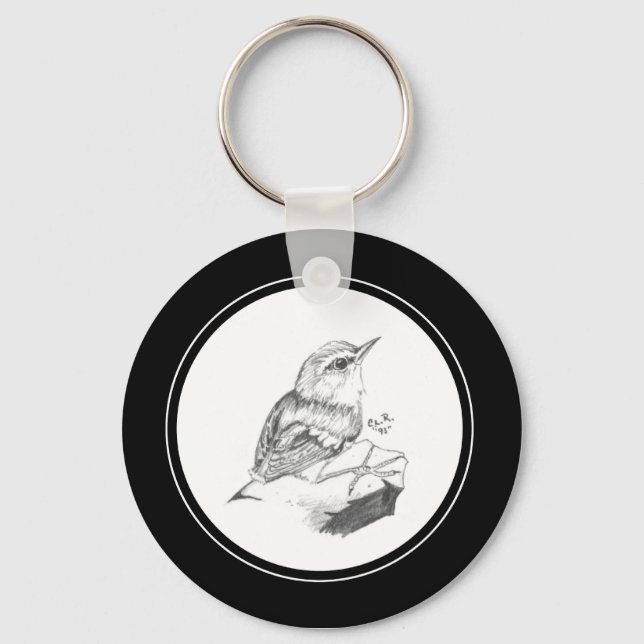 Llavero Wren Keychain en el lápiz (Anverso)
