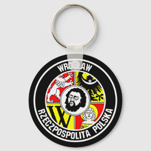 Llavero Wrocław Round Emblem