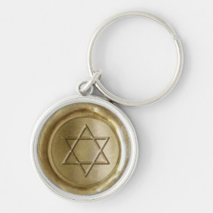 Llavero WSM - Oro - Estrella de David -