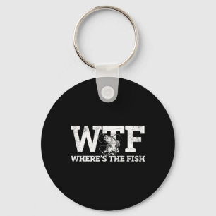 Llavero Wtf - ¿Dónde está el pez regalo divertido de pesca