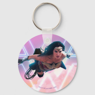 Llavero WW84  Mujer Maravilla Volando Lo Fi Pastel Gráfic