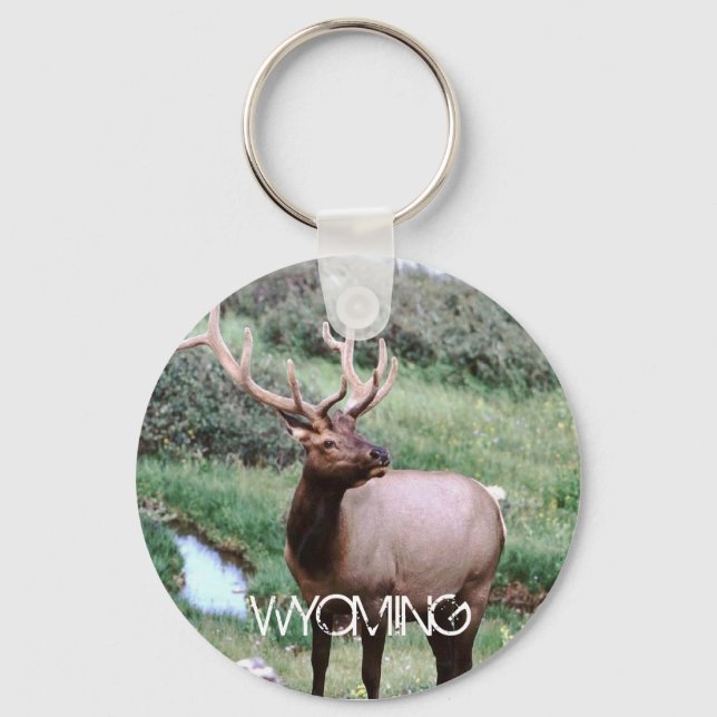 Llavero WYOMING ELK Keychain (Anverso)