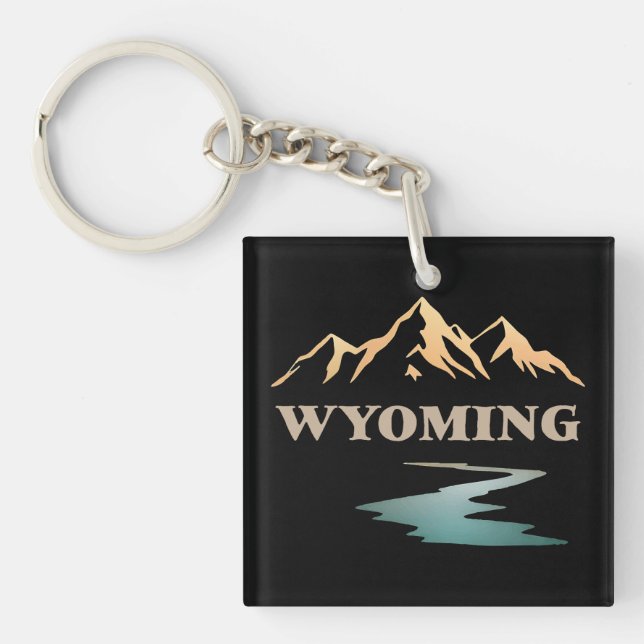Llavero Wyoming Estados Unidos de América (Frente)