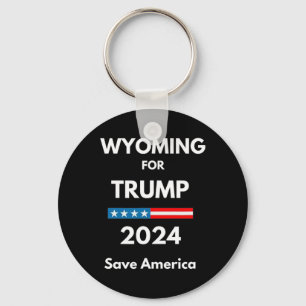 Llavero Wyoming Por Trump Presidente Elección Republicano