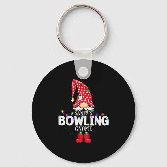 Llavero X-mas Santa's Bowling Gnome Christmas Matching  (Anverso)