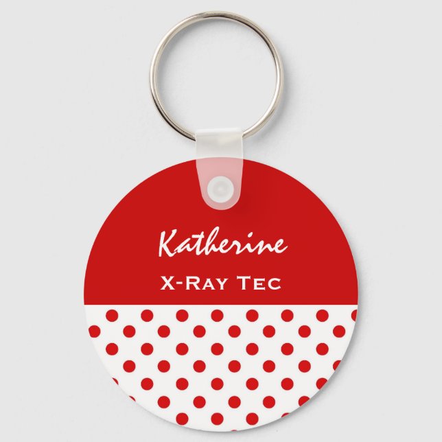 Llavero X-RAY TECH Cute Polka Dot Keychain Gift (Anverso)