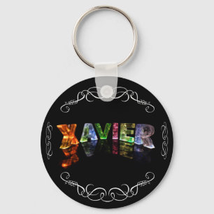 Llavero Xavier - El nombre Xavier en Luces 3D (Foto)
