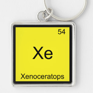 Llavero Xe - Xenoceratops Símbolo de elemento de química d