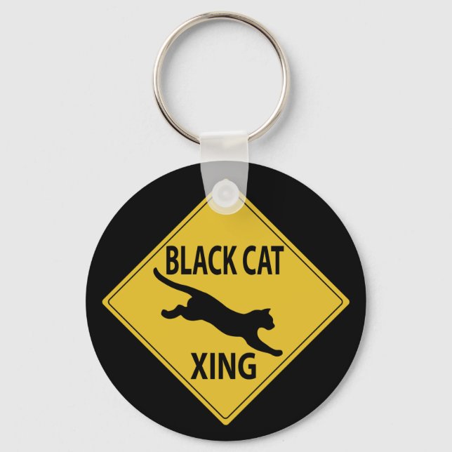 Llavero Xing de gato negro (Anverso)