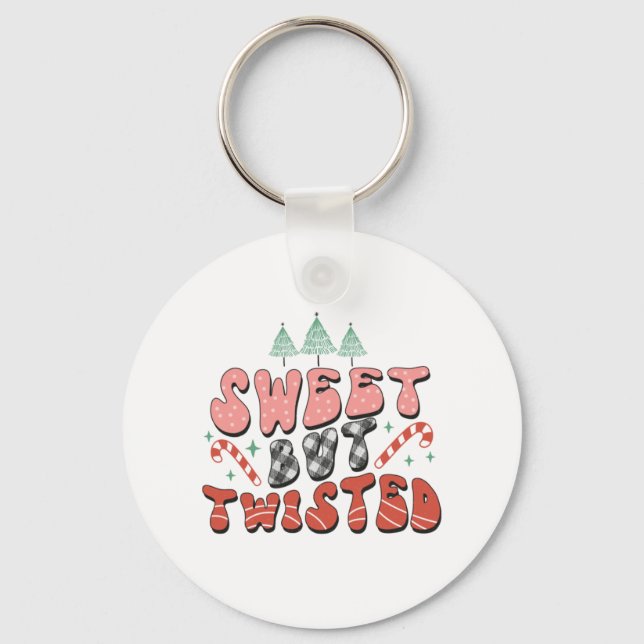 Llavero Xmas Gift Sweet But Twisted (Anverso)