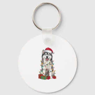 Llavero Xmas Iluminación Santa Hat Agua Irlandesa Perro Es