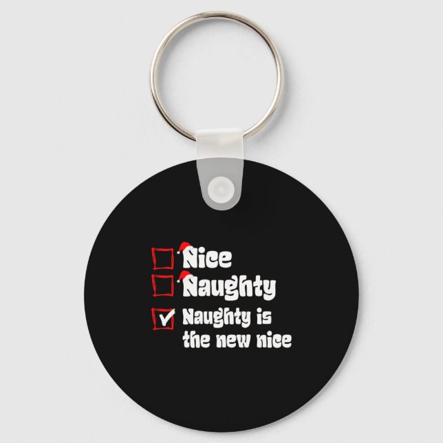 Llavero Xmas Nice Naughty Naughty Is The New Nice Christma (Anverso)