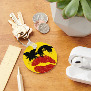 Llavero XO XO me besa Keychain retro / moda Fiesta diverti